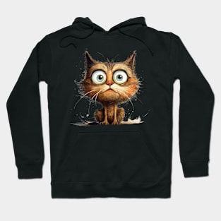 Scared Cute Kitten Hoodie